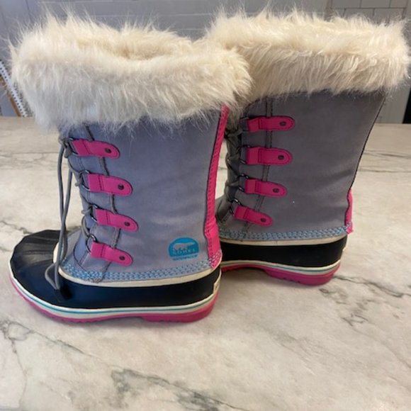 Sorel Womens Joan Of Arctic NY1858-060 Gray Pink Winter Duck Boots Size 38 - Picture 4 of 6